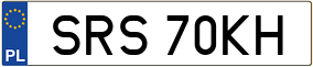 Trailer License Plate